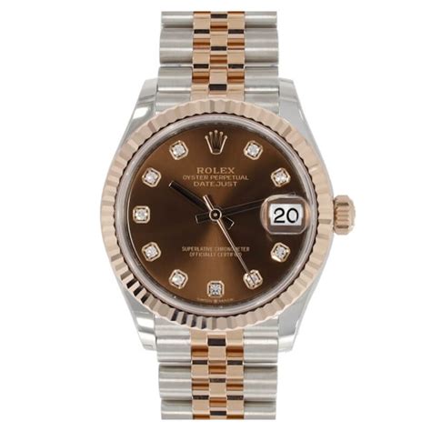 rolex datejust chocolate scritta bianc|rolex datejust 31 price.